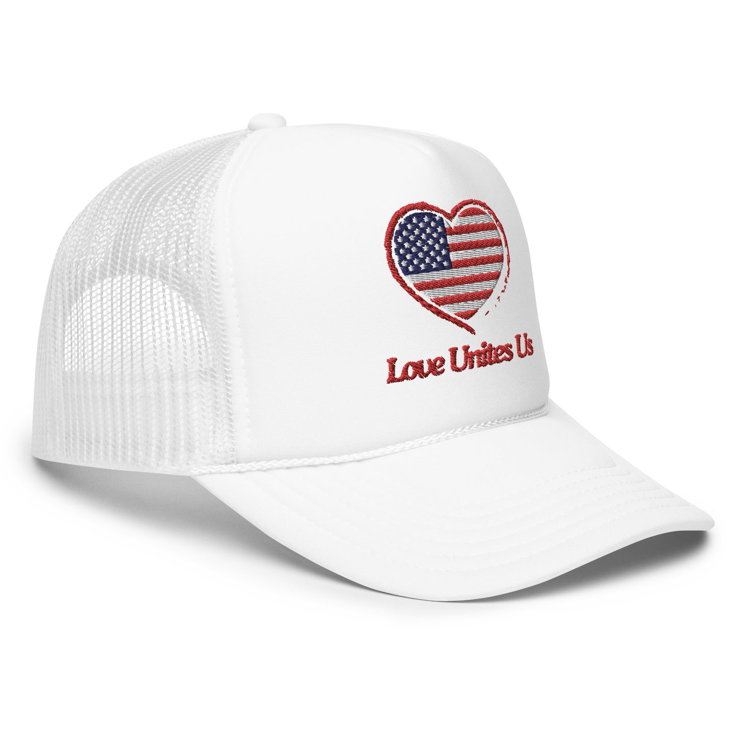 Love Unites! foam trucker hat