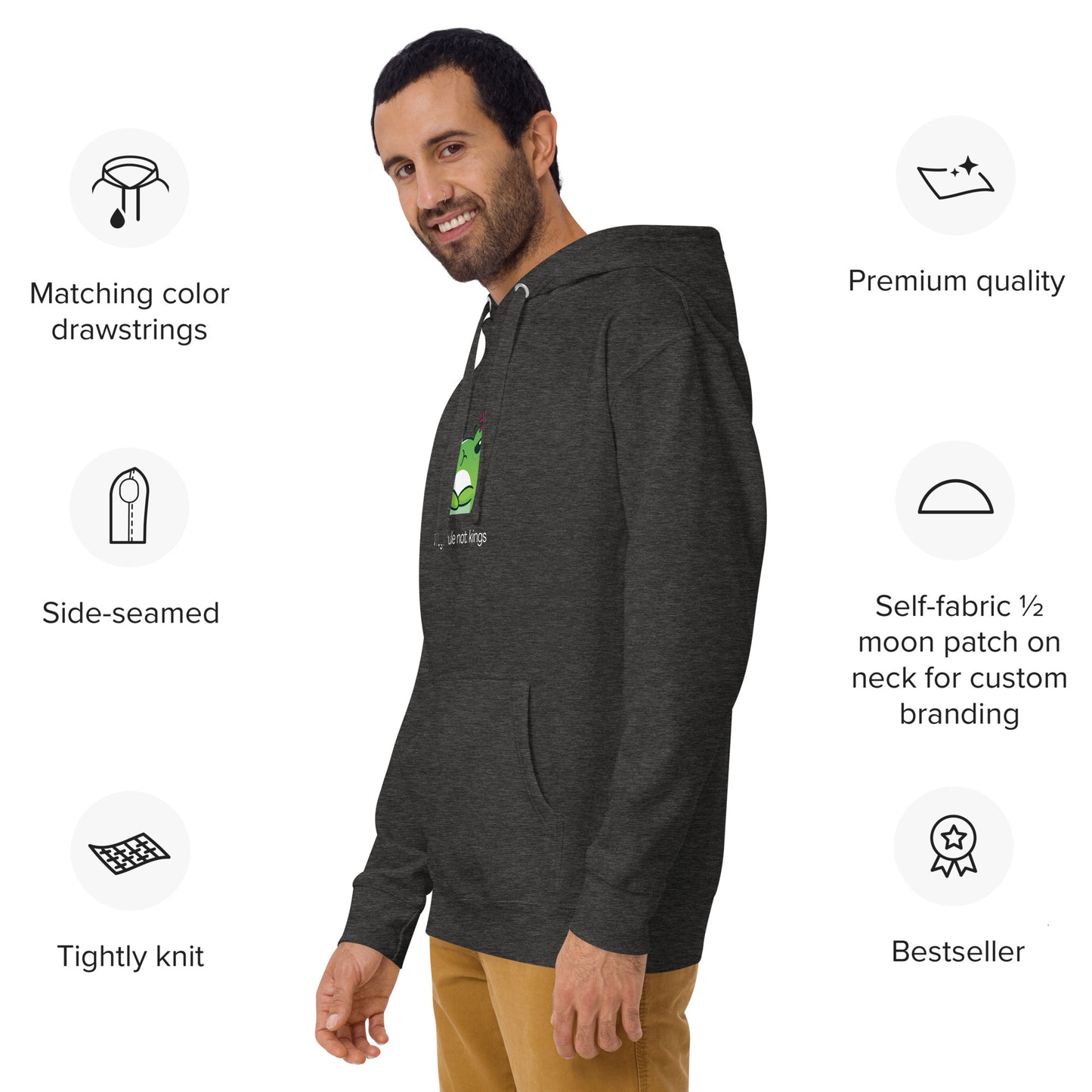 Frogs Rule! cozy hoodie