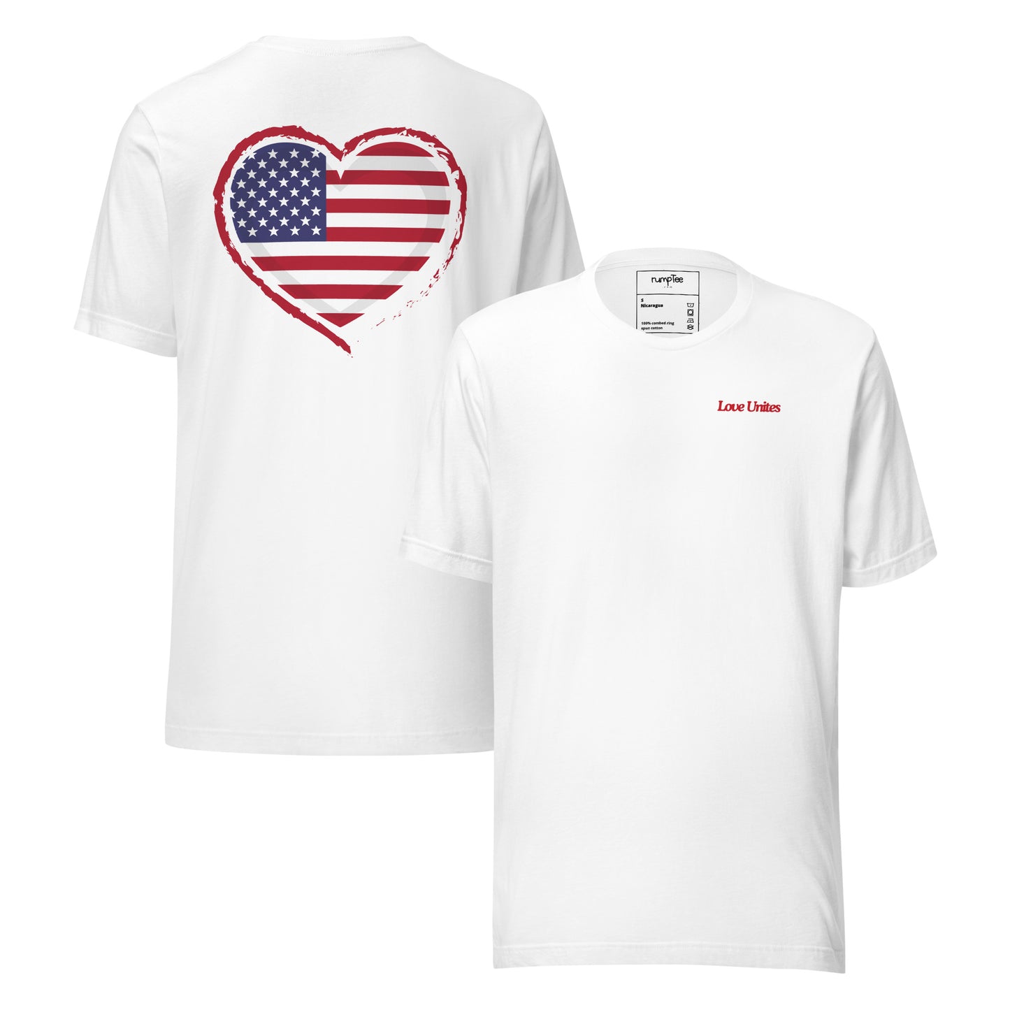 Love Unites! lrg Graphic on back