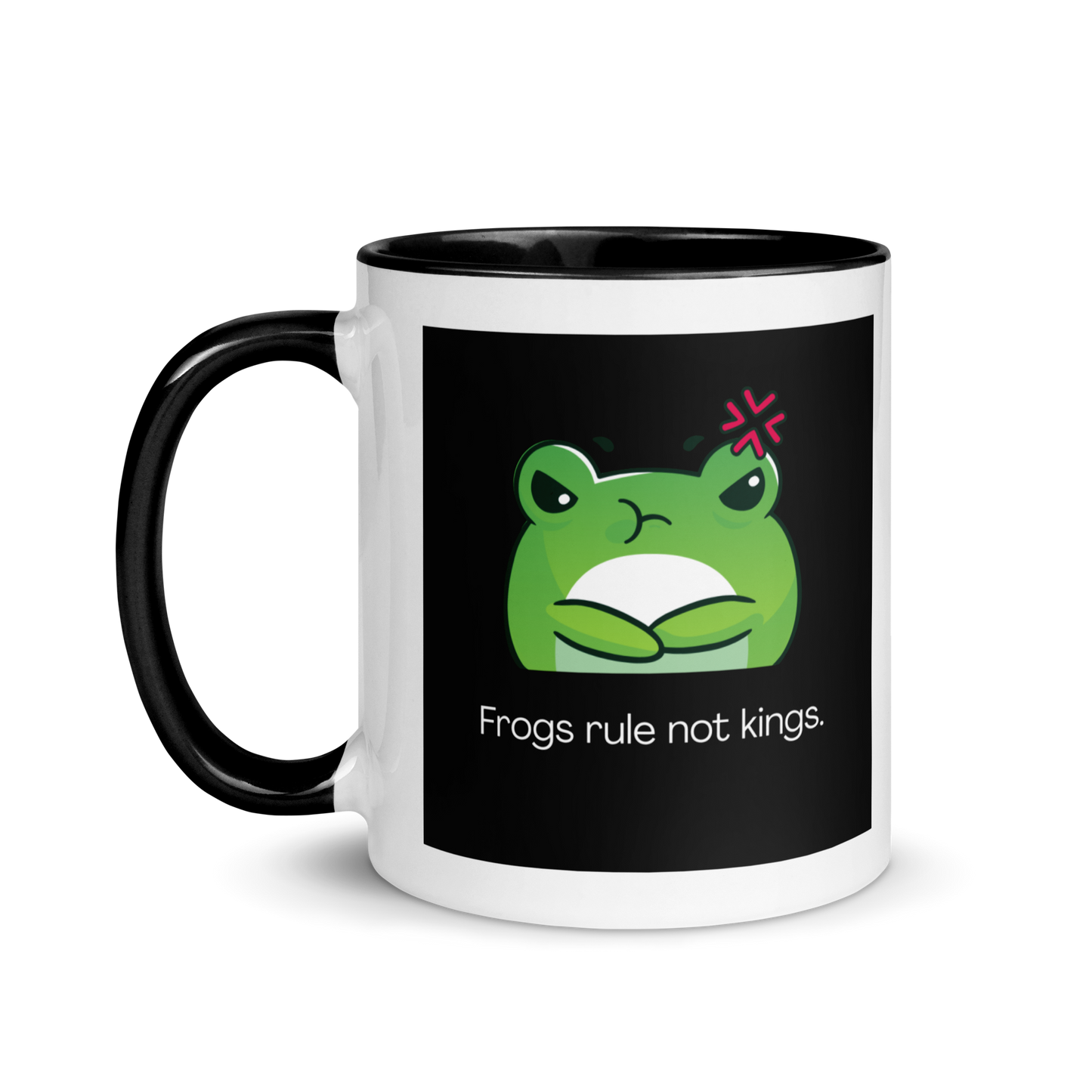 Frogs Rule! ceramic mug