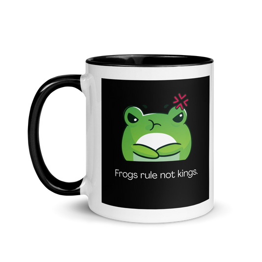 Frogs Rule! ceramic mug